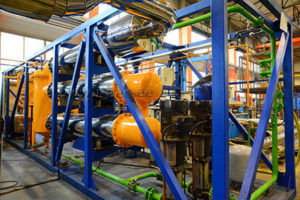 Pyrolysis plant TDP-2-800 is assembled on the production site in Krasnoyarsk 